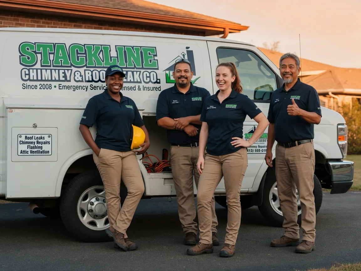 Chimney flashing repair company in Oakland, AR